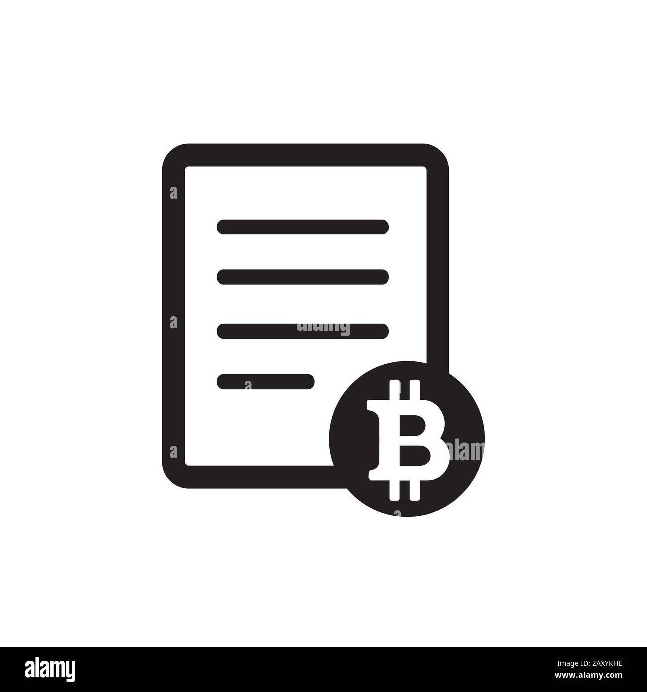 bitcoin vector icon illustration Stock Vector Image & Art - Alamy
