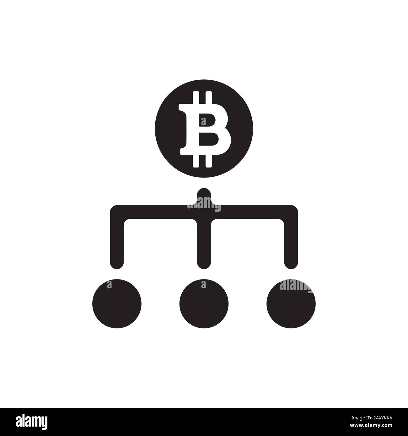 bitcoin vector icon illustration Stock Vector Image & Art - Alamy
