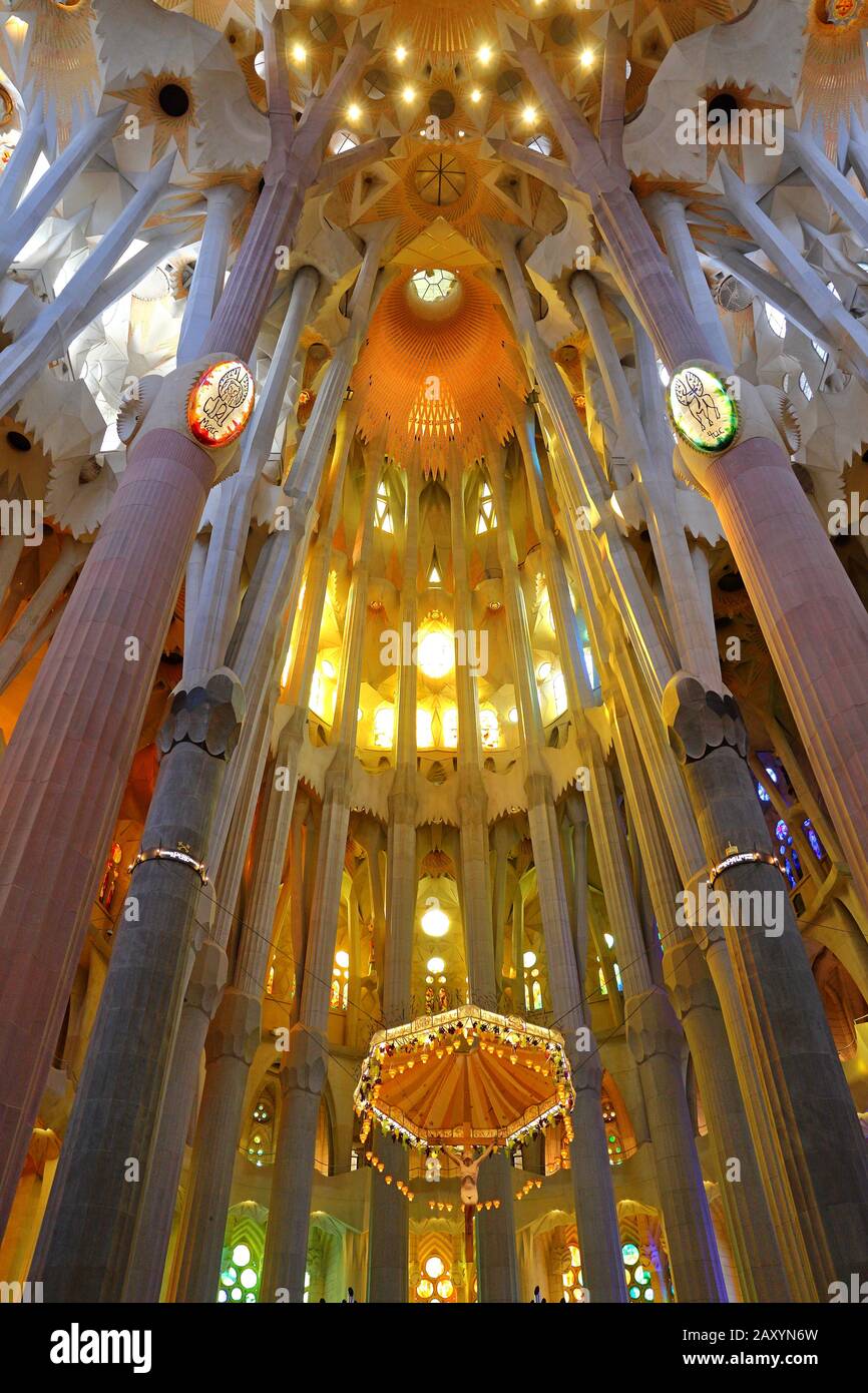 Cathedral of La Sagrada Familia. It is designed by architect Antonio ...
