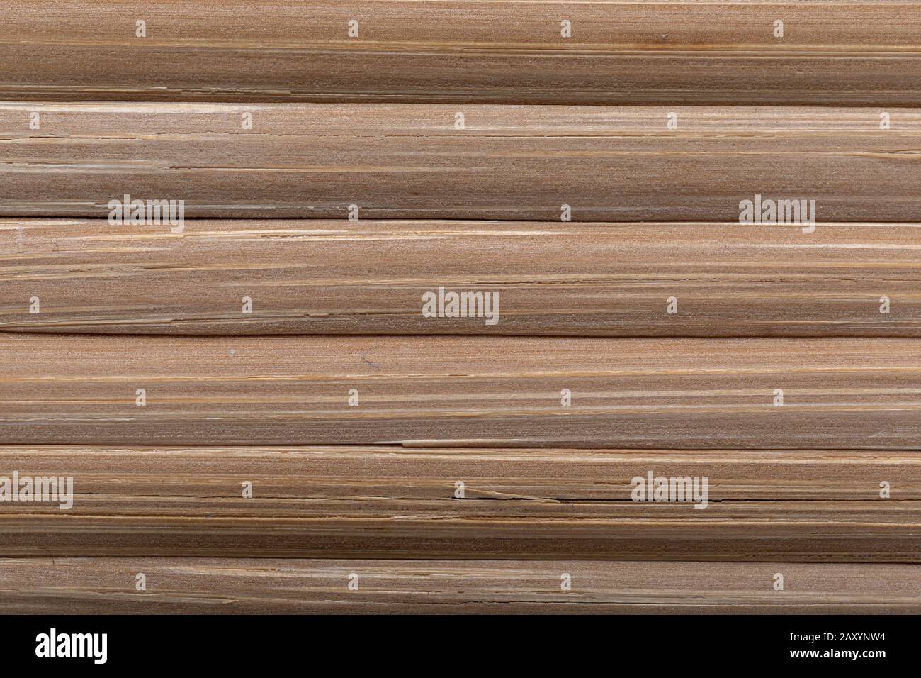 Roundish wood rustic log wall horizontal timber background. Natural ...