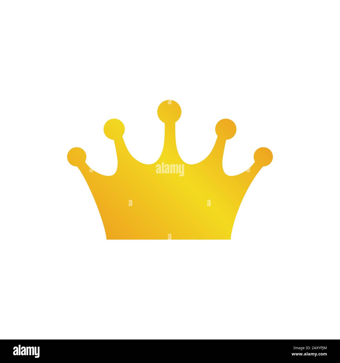 Gold crown icon vector illustration Stock Vector Image & Art - Alamy