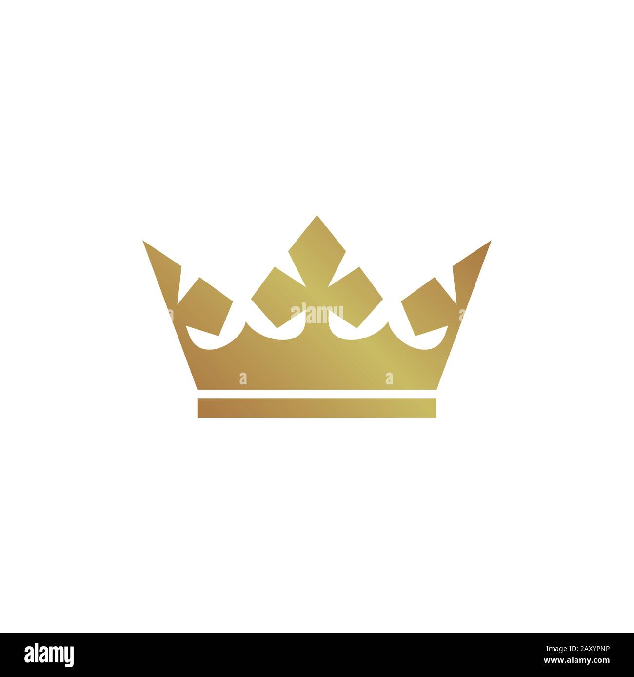 Gold crown icon vector illustration Stock Vector Image & Art - Alamy