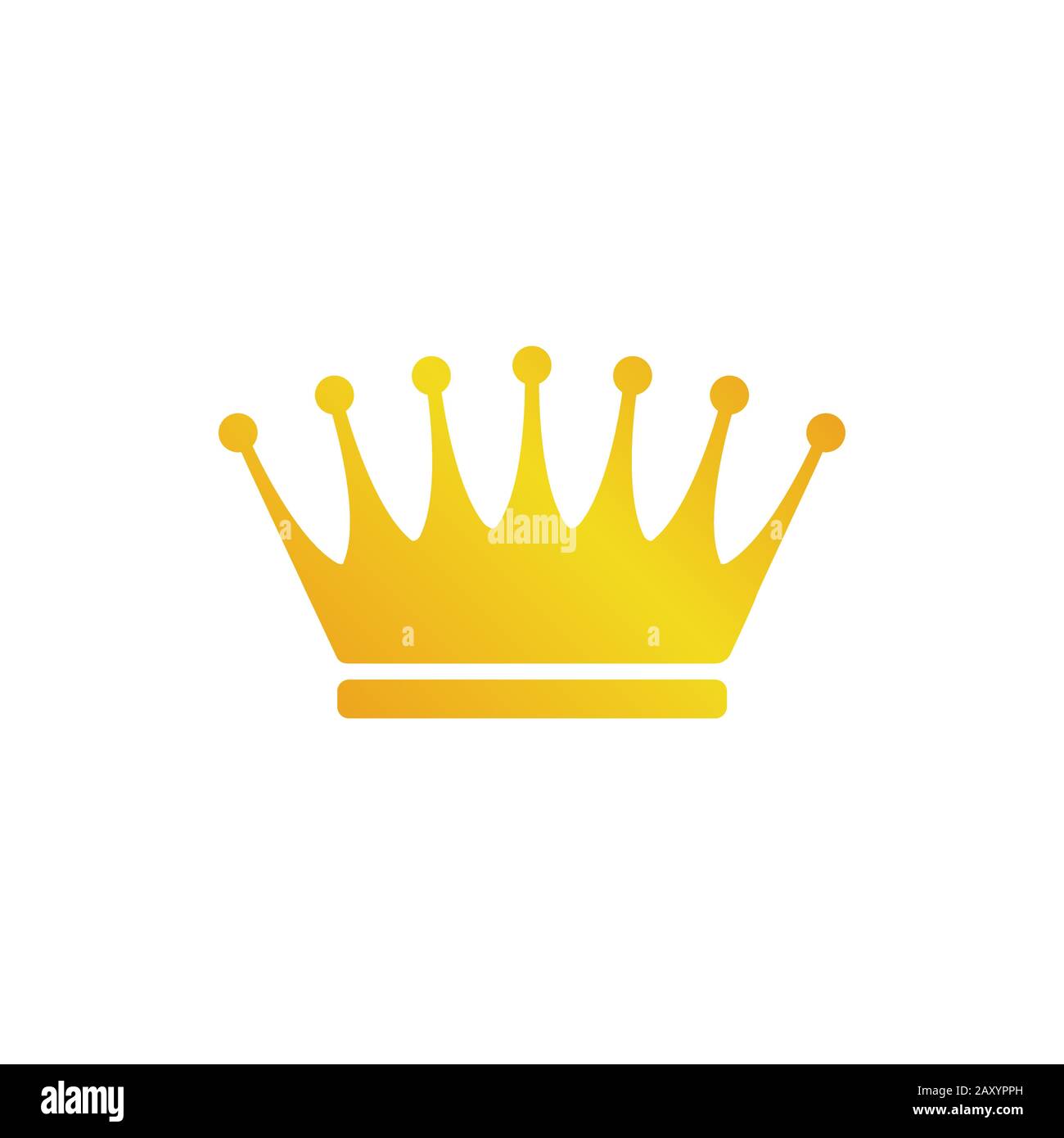 Gold crown icon vector illustration Stock Vector Image & Art - Alamy