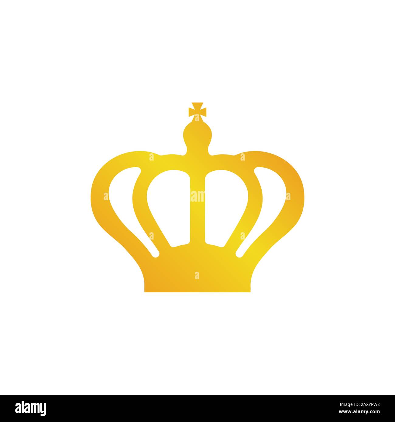 Gold crown icon vector illustration Stock Vector Image & Art - Alamy