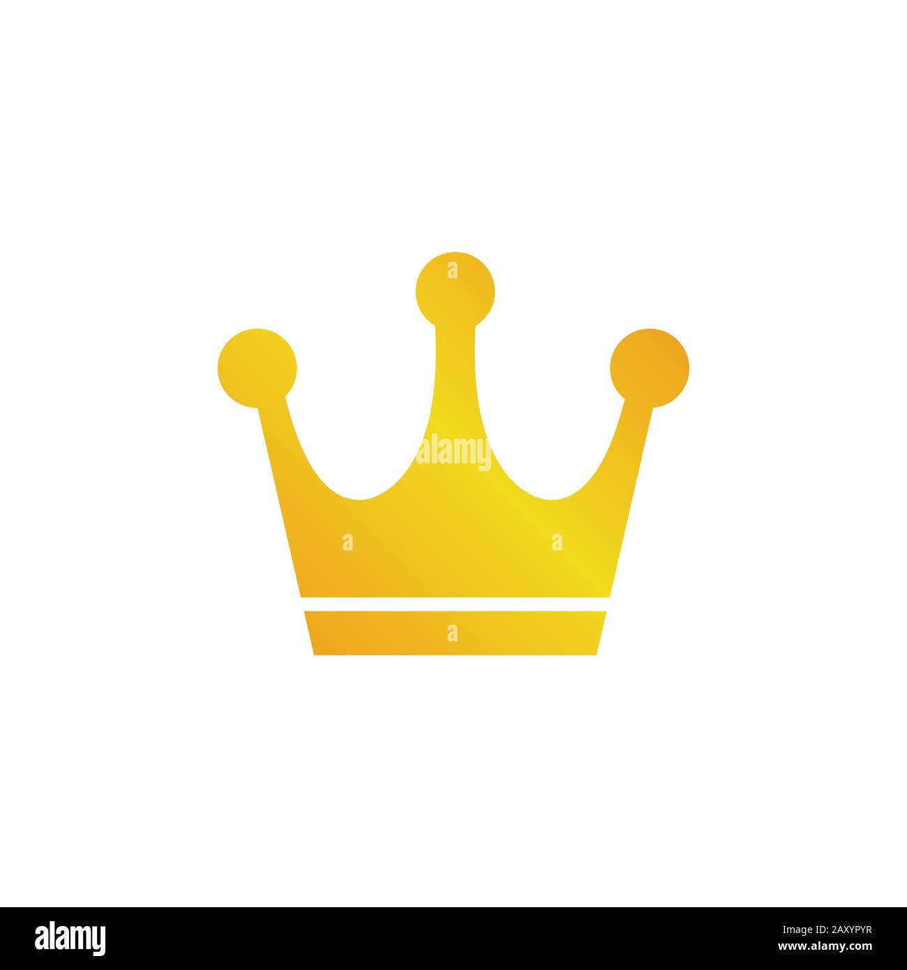 Gold crown icon vector illustration Stock Vector Image & Art - Alamy