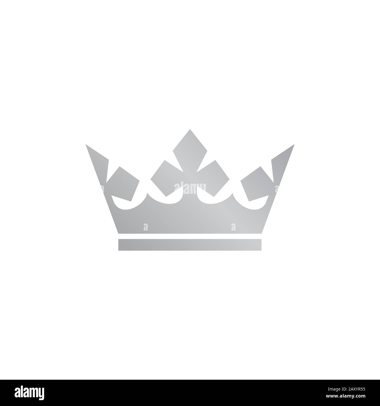 Silver crown icon vector illustration Stock Vector Image & Art - Alamy