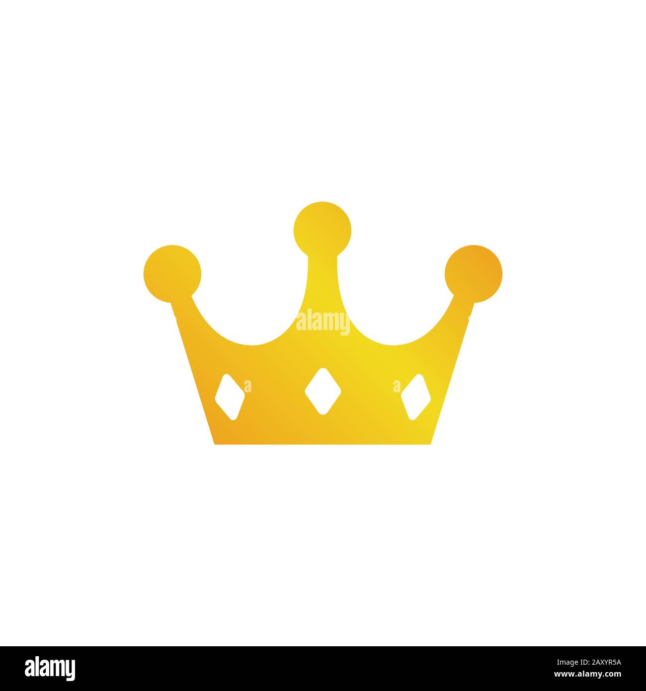 Gold crown icon vector illustration Stock Vector Image & Art - Alamy