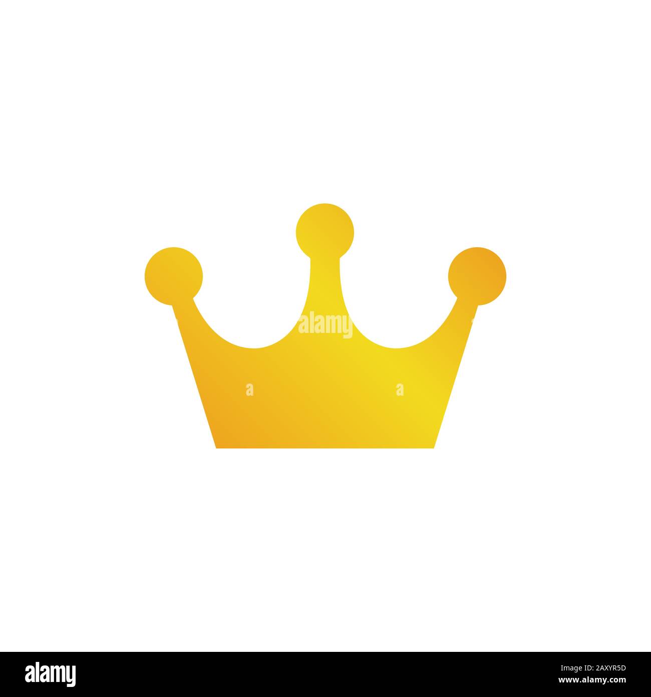 Gold crown icon vector illustration Stock Vector Image & Art - Alamy