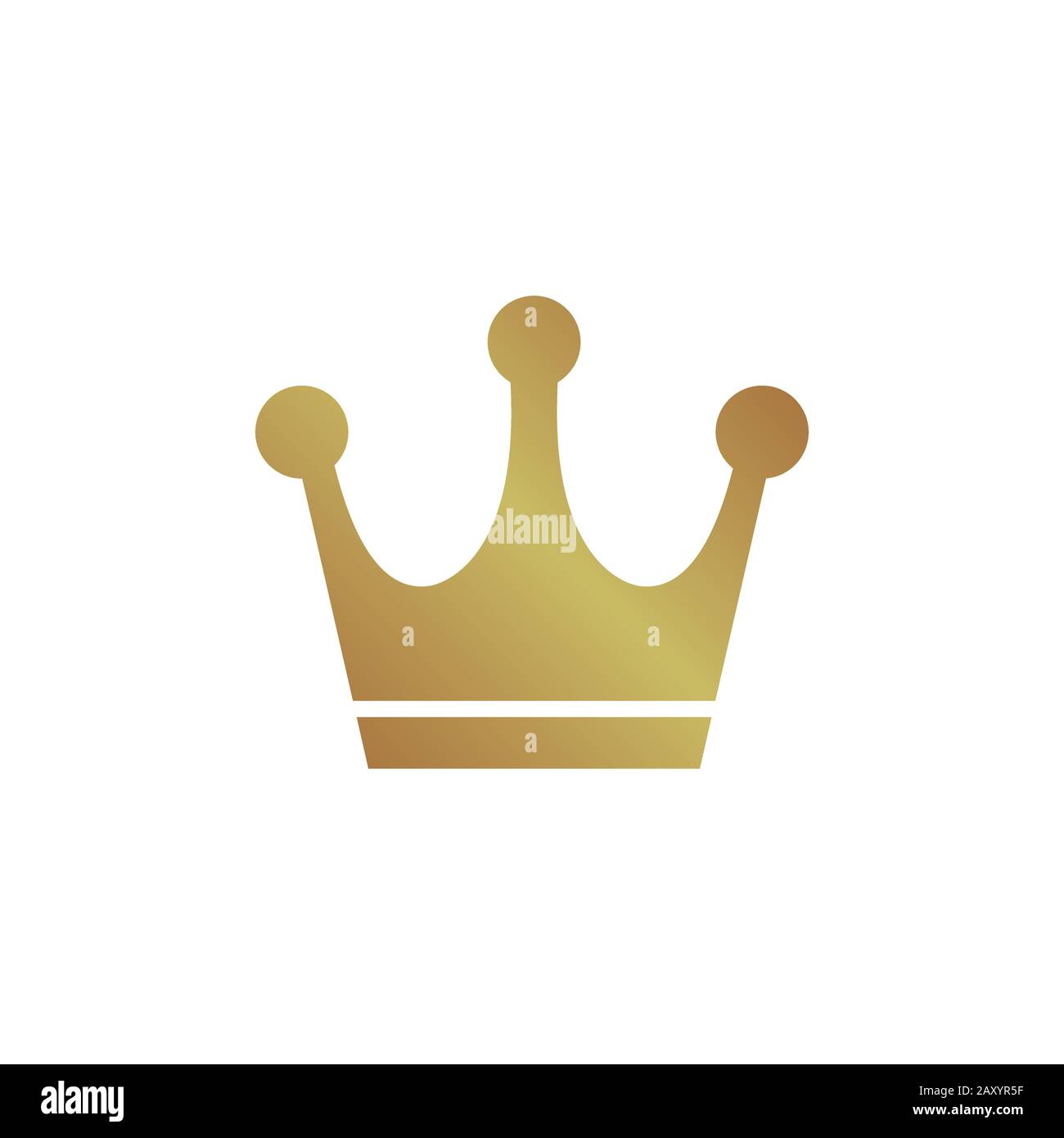 Gold crown icon vector illustration Stock Vector Image & Art - Alamy