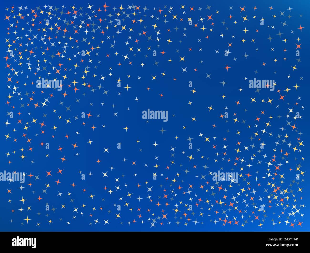 Fun Star Backround Azure color background. Stars confetti. Liquid colorific design ...