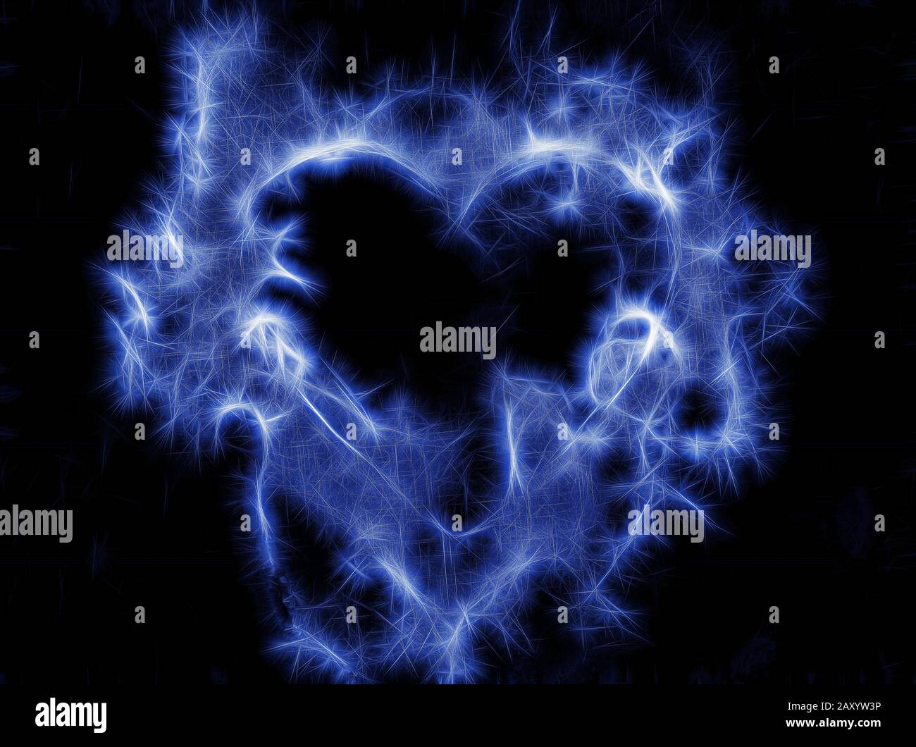 Watercolour splashes heart on black paper background Stock Photo - Alamy