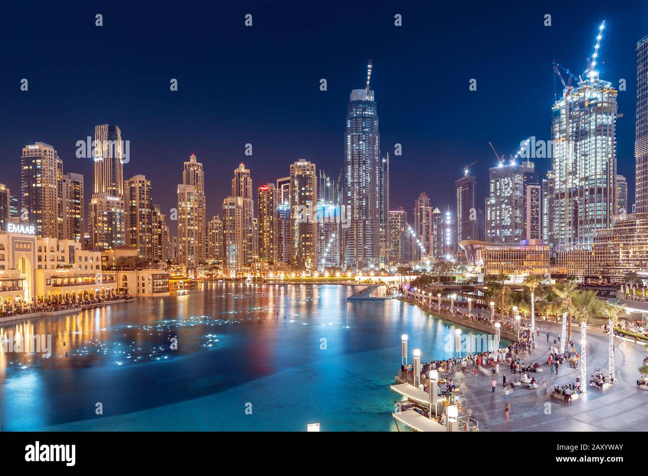 26 November 2019, UAE, Dubai: Louis Vuitton store in Dubai Mall, panoramic  view Stock Photo