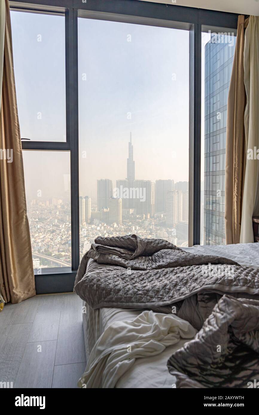 Air Polluted City View From Bedroom S Window Of A Condominium Stock Photo Alamy Air Polluted City View From Bedroom S Window Of A Condominium Stock Photo Alamy