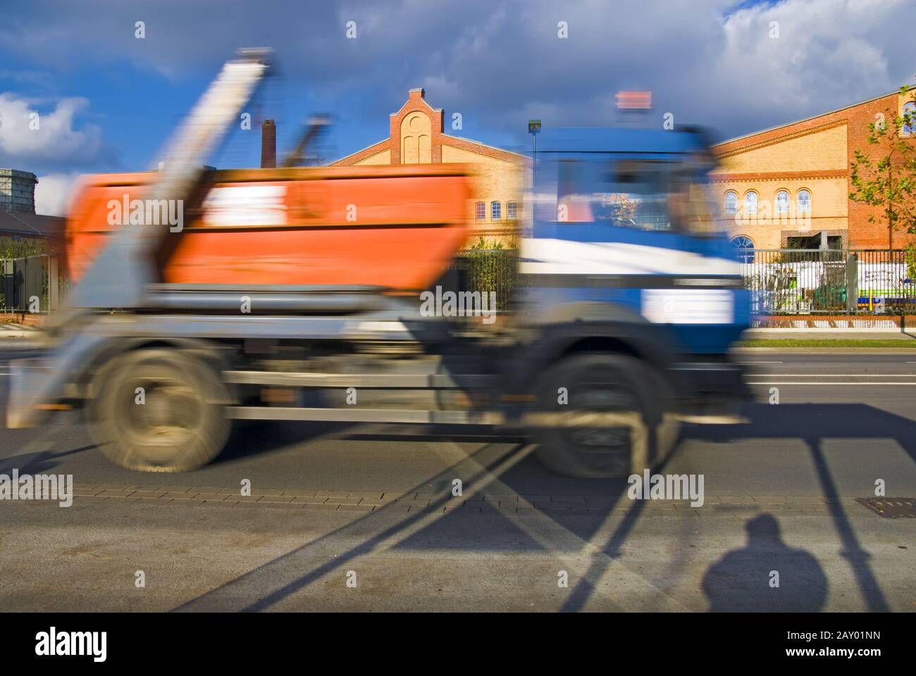 passing truck Stock Photo