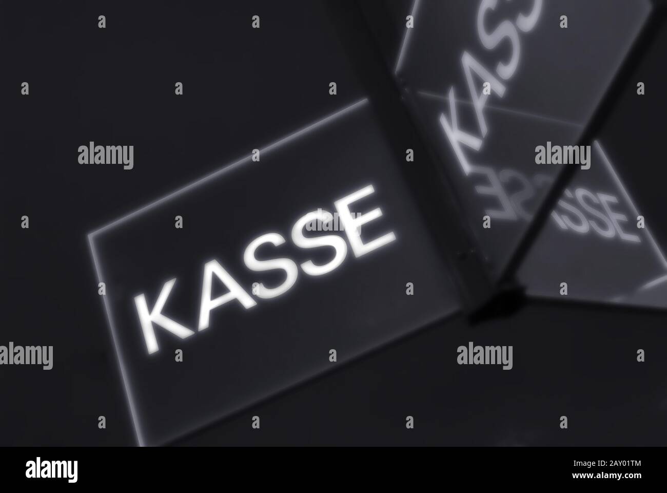 Kasse here! Stock Photo