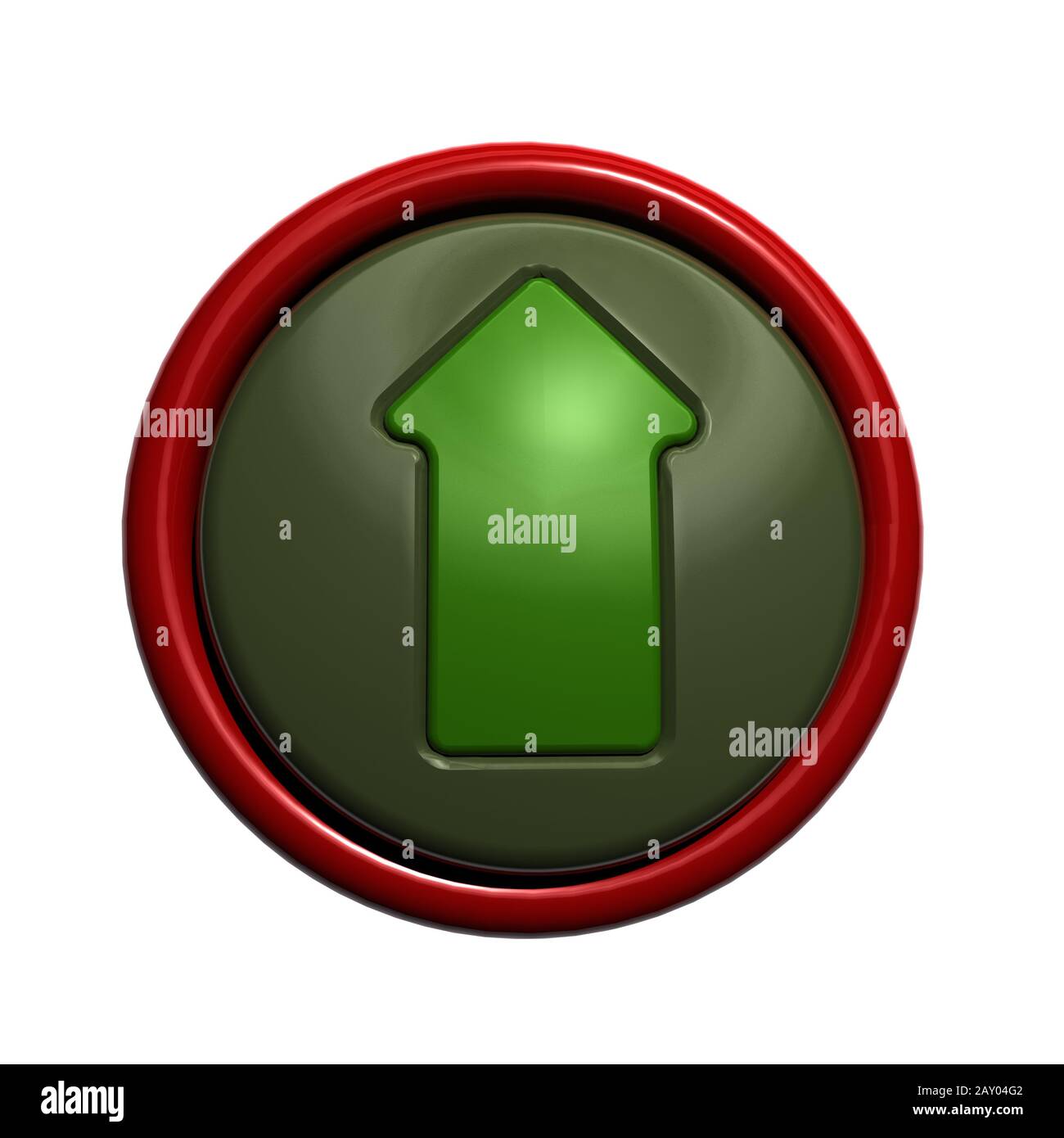 Button with arrow Stock Photo