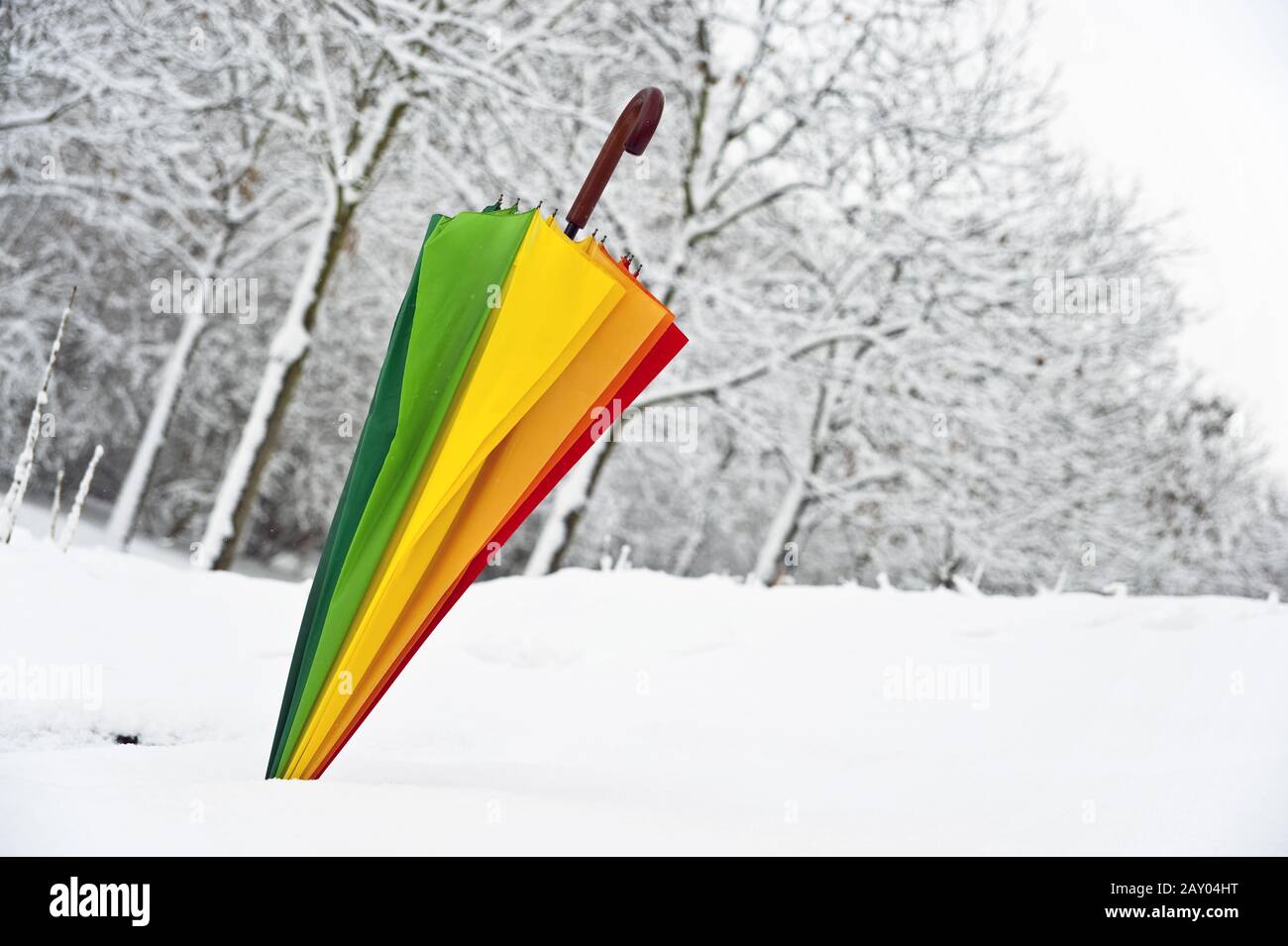 Umbrella in snow hires stock photography and images Alamy