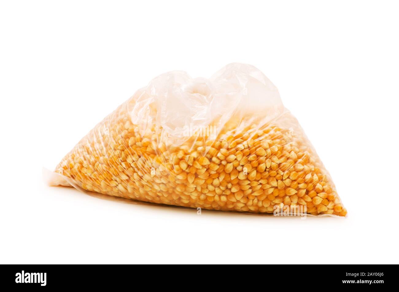 Corn seeds isolated on the white background Stock Photo