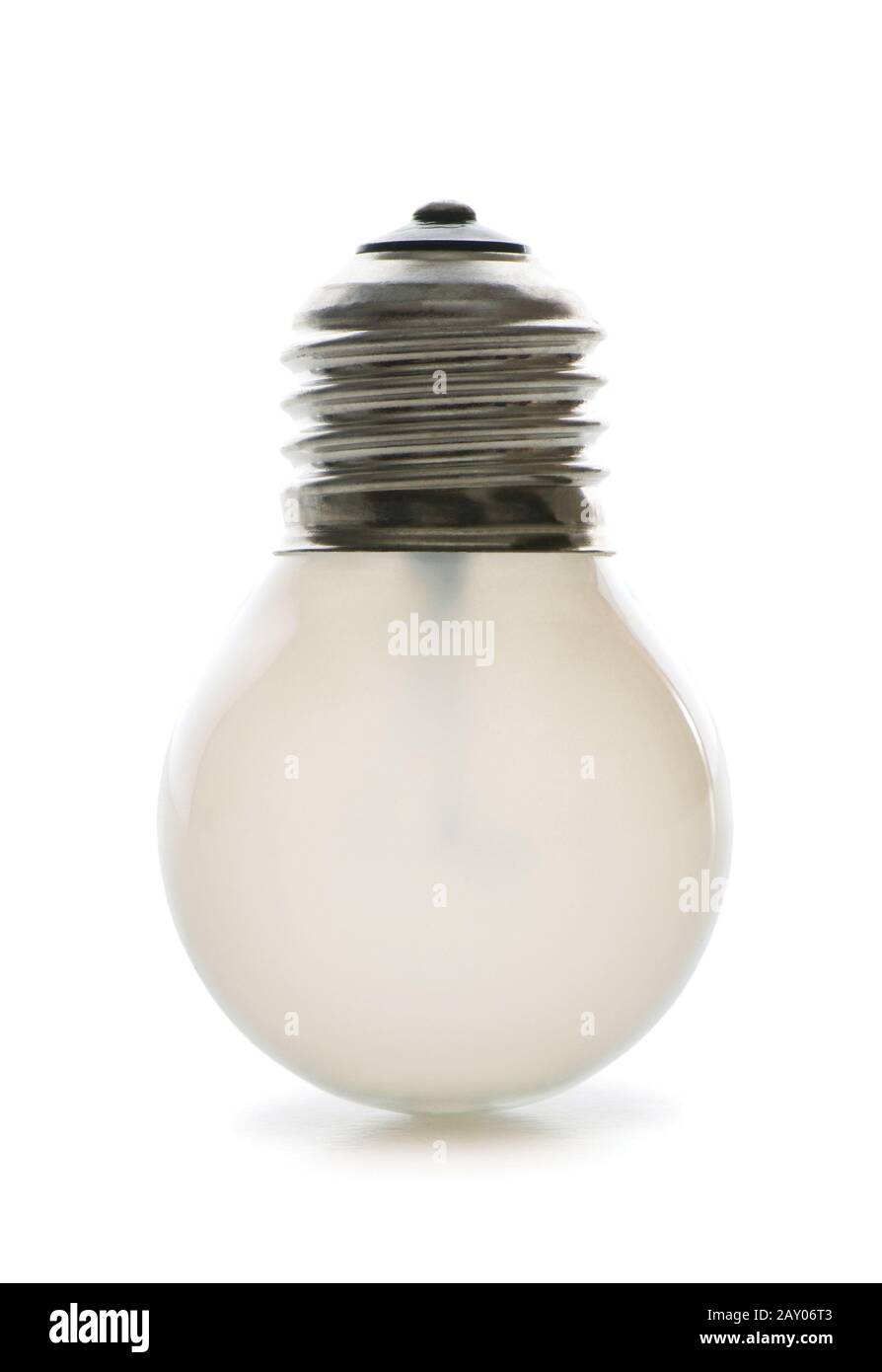 Light bulb isolated on the white background Stock Photo - Alamy