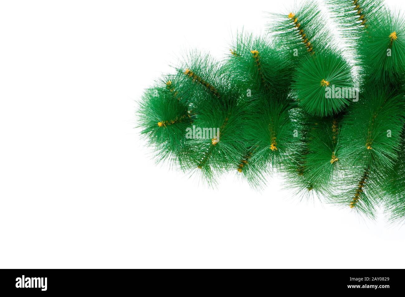 Christmas tree isolated on the white background Stock Photo - Alamy