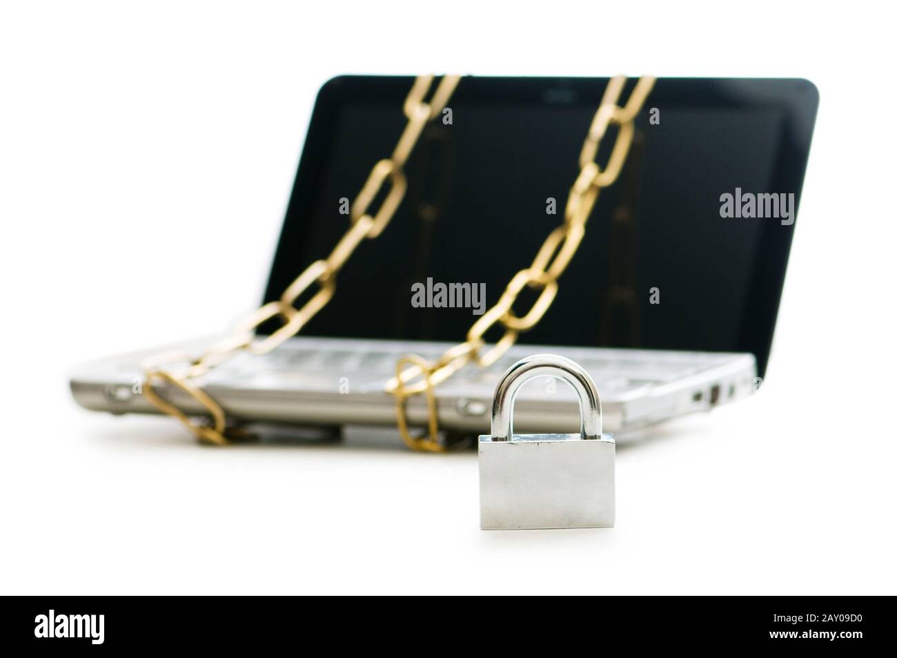 Concept Of Computer Security With Laptop And Chain Stock Photo Alamy Concept Of Computer Security With Laptop And Chain Stock Photo Alamy