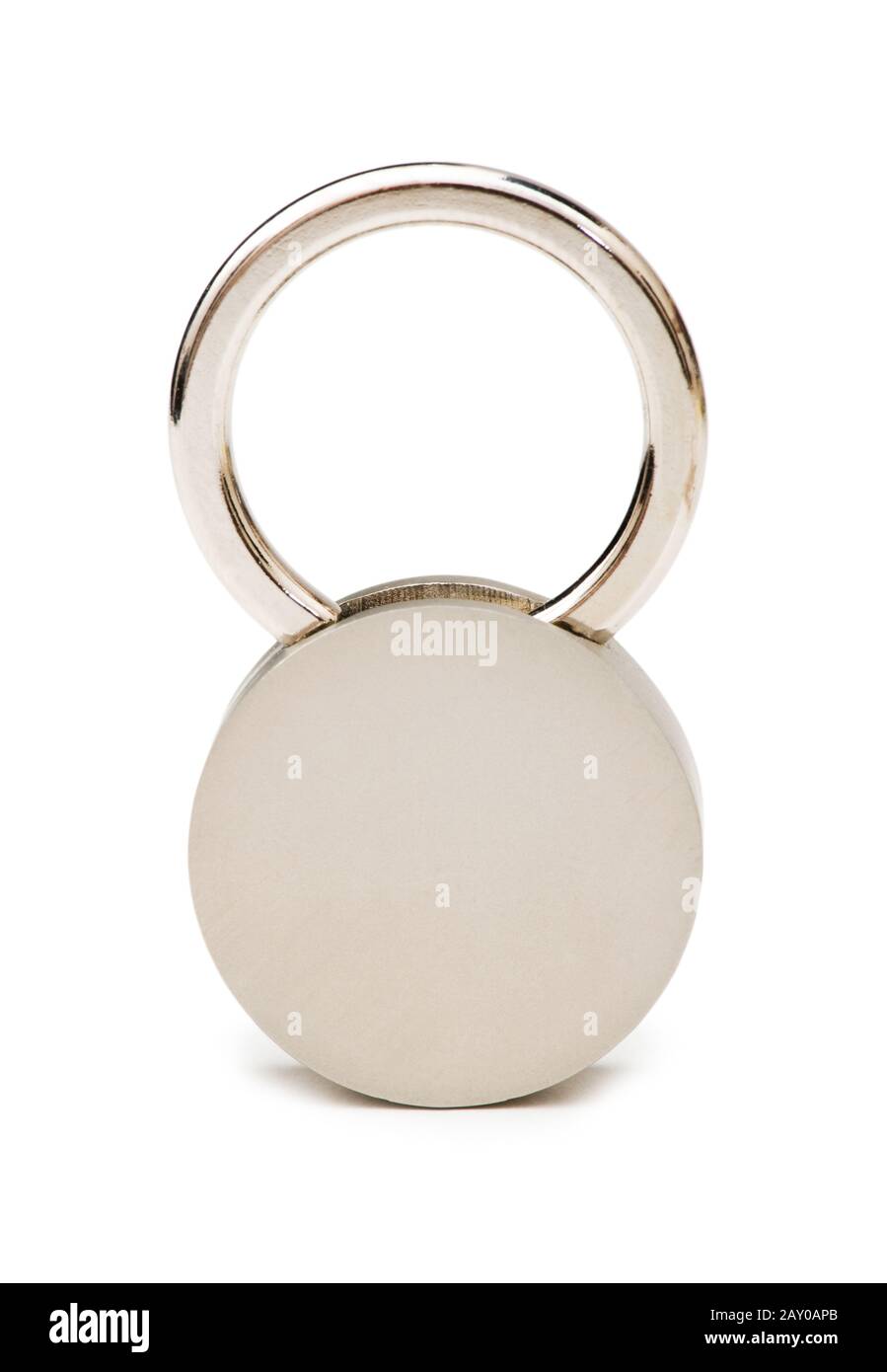 Silver padlock isolated on the white background Stock Photo - Alamy