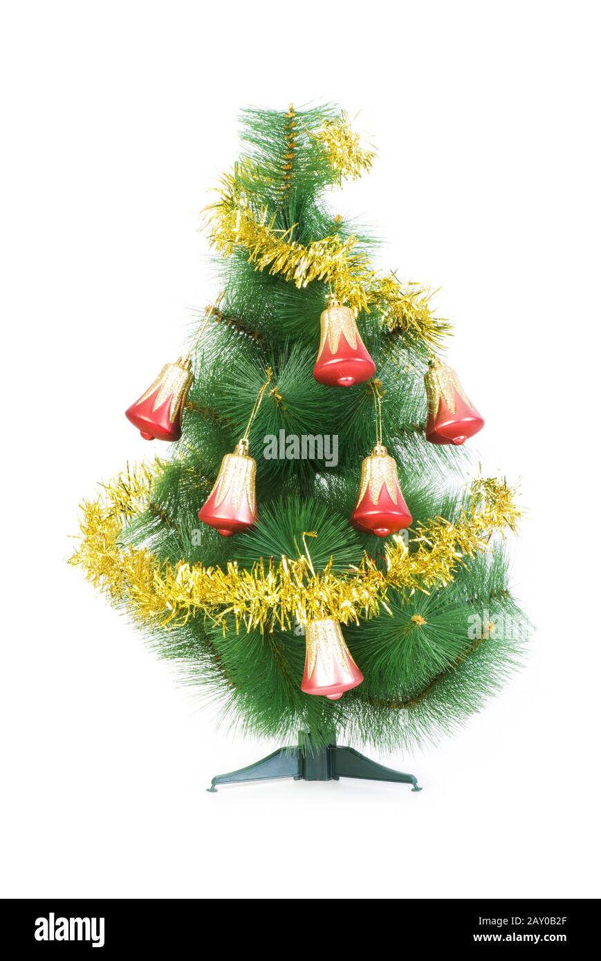 Christmas tree isolated on the white background Stock Photo - Alamy