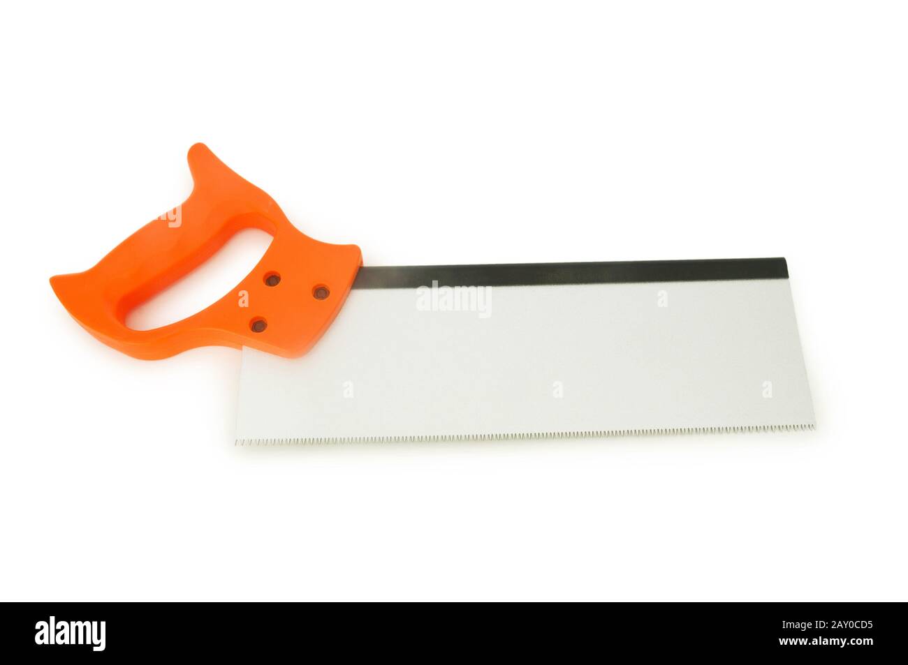 Hand saw isolated on the white background Stock Photo