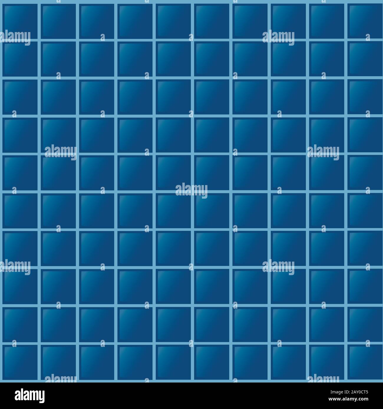 Seamless pattern of blue tiles for pool or bathroom flat vector ...