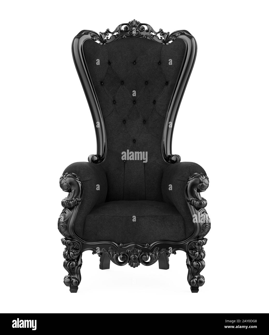 Throne Chair Isolated Stock Photo Alamy
