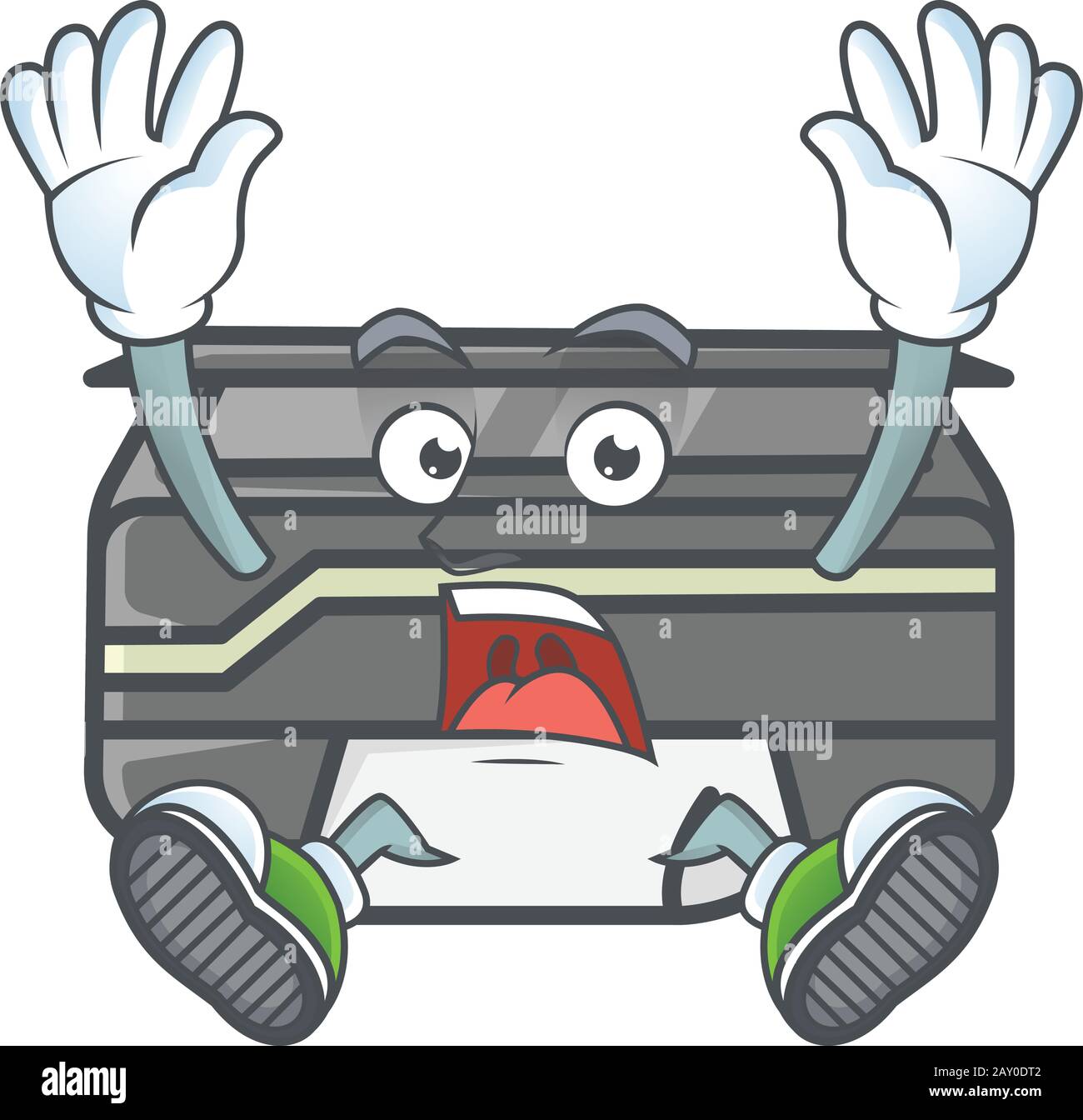 Print Shocking A picture of printer cartoon design with shocking gesture Stock Vector ...