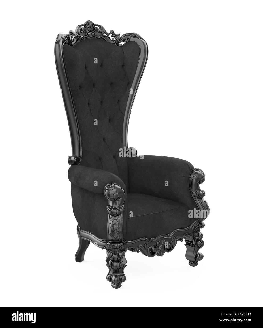 Throne Chair Isolated Stock Photo Alamy