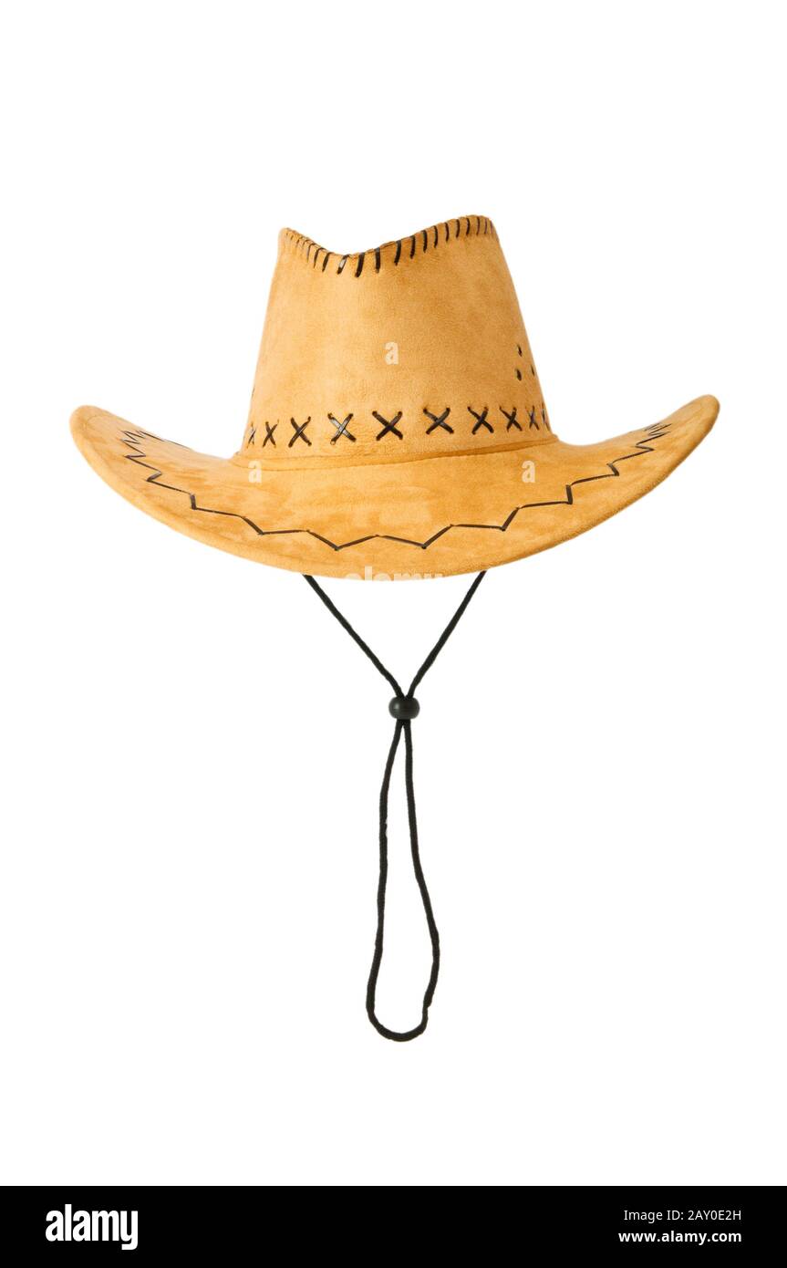 Cowboy hat isolated on the white background Stock Photo - Alamy