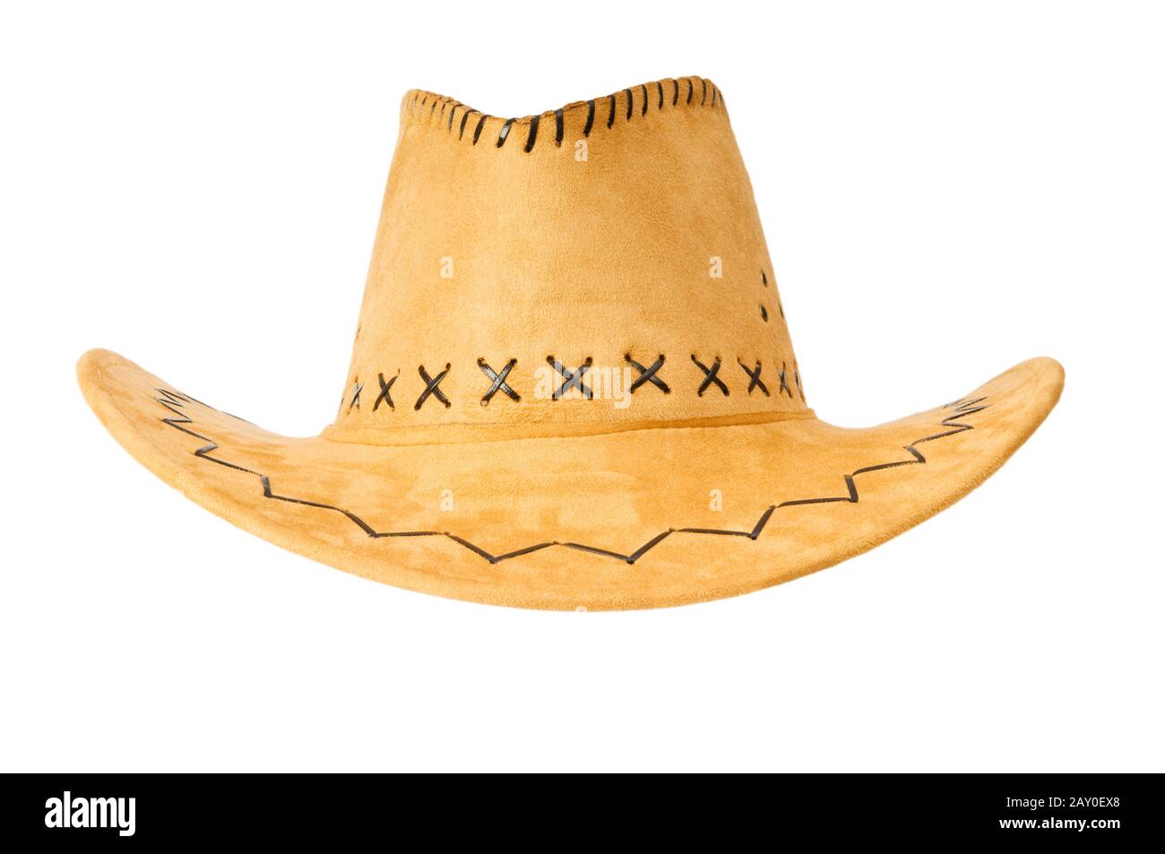 Cowboy hat isolated on the white background Stock Photo - Alamy