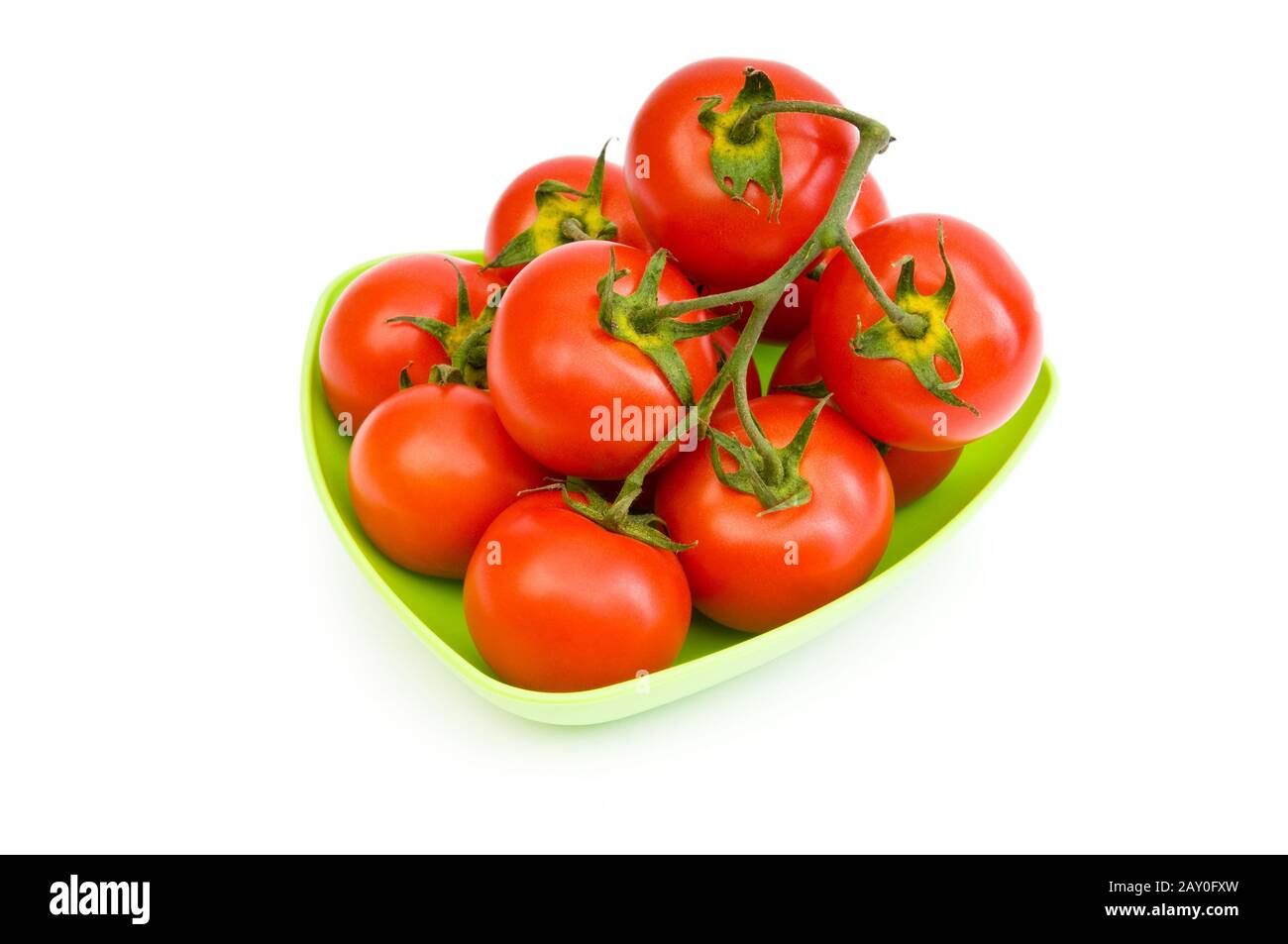 Red tomatoes isolated on the white background Stock Photo - Alamy