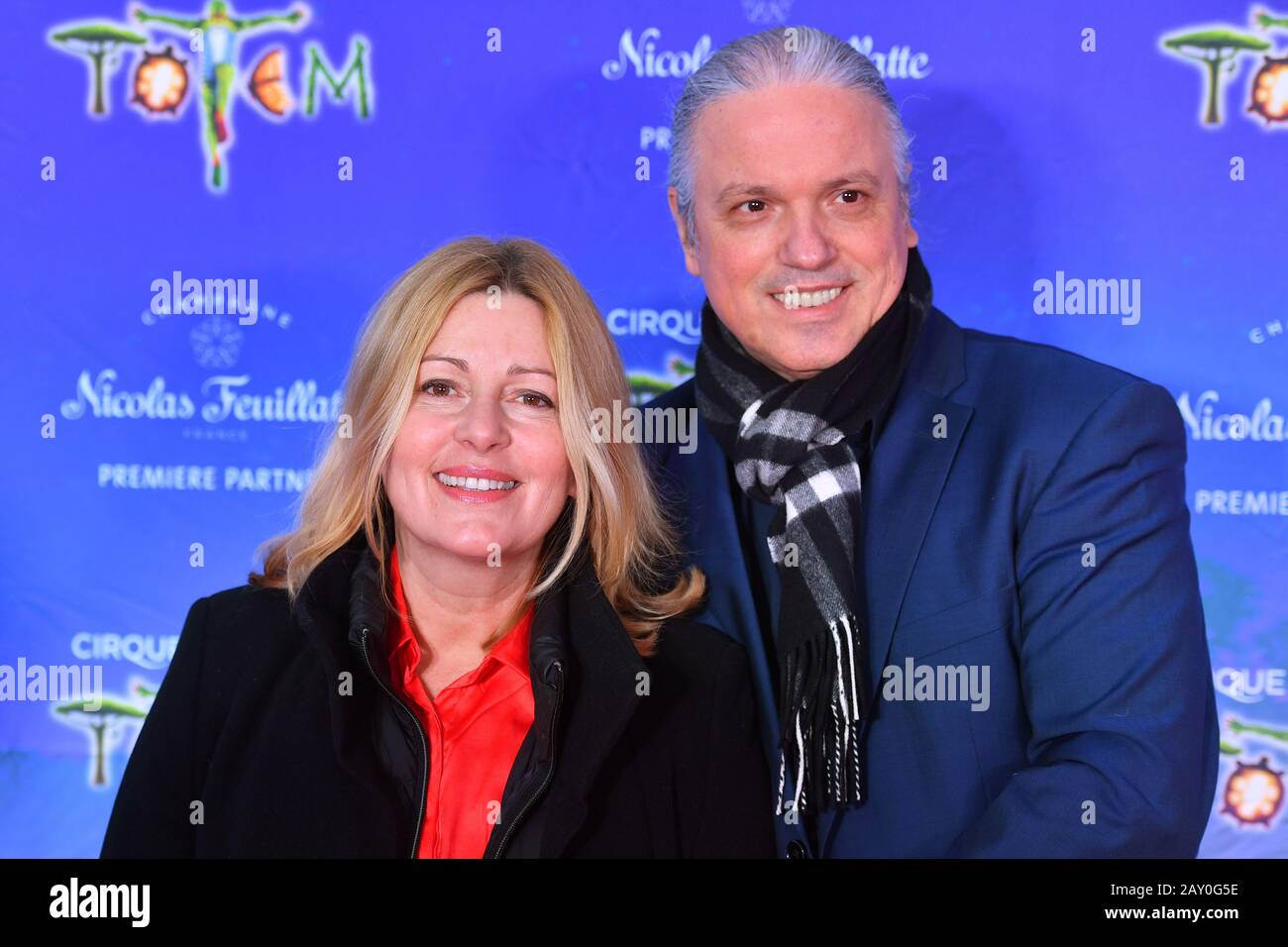 Karin THALER (actress), with husband Milos Malesevic. Red carpet, red  carpet, arrival. TOTEM by Cirque du Soleil, on February 13th, 2020 in  Munich, | usage worldwide Stock Photo - Alamy