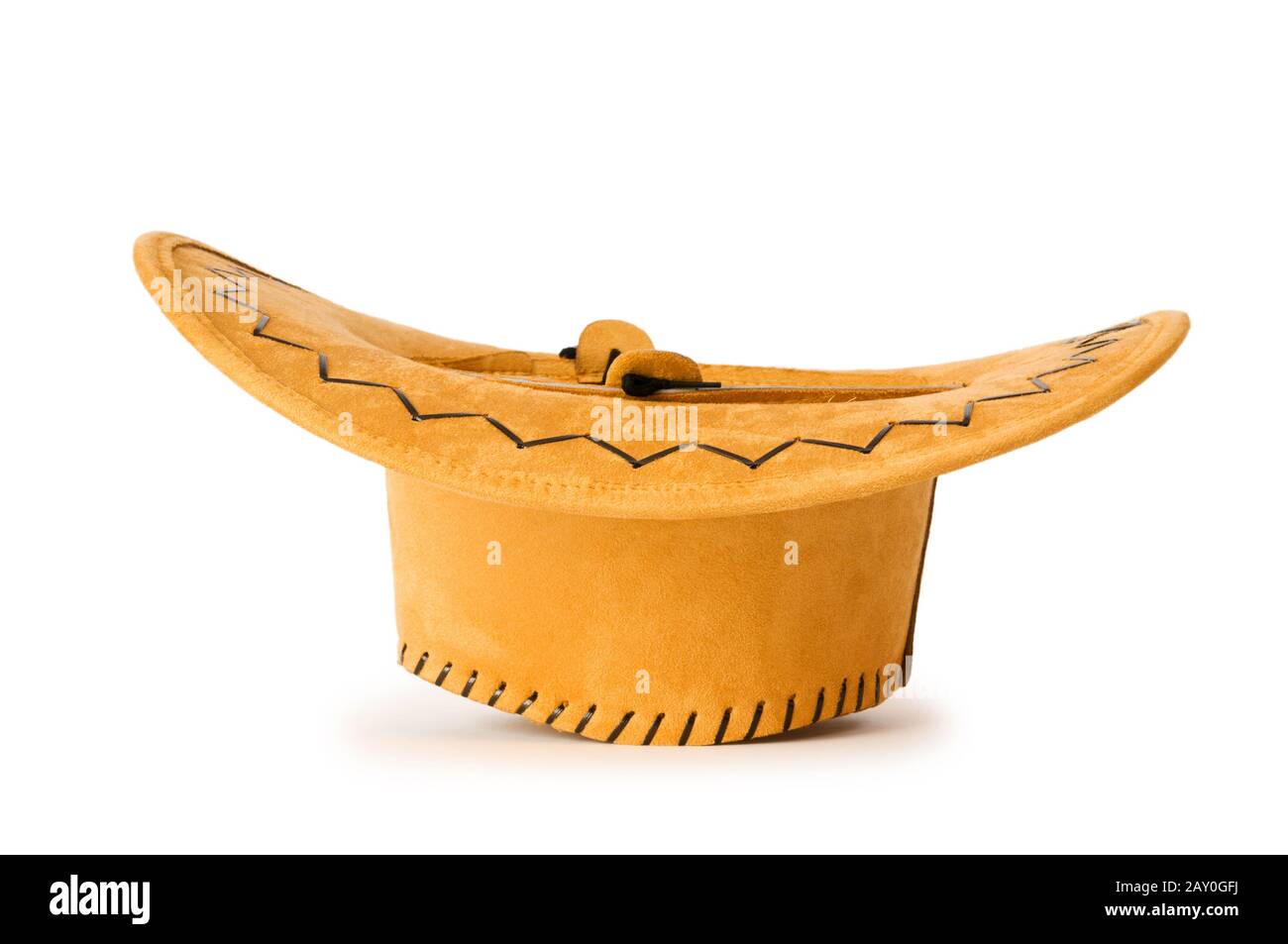 Cowboy hat isolated on the white background Stock Photo - Alamy