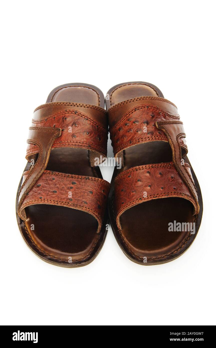 Summer shoes isolated on the white background Stock Photo - Alamy