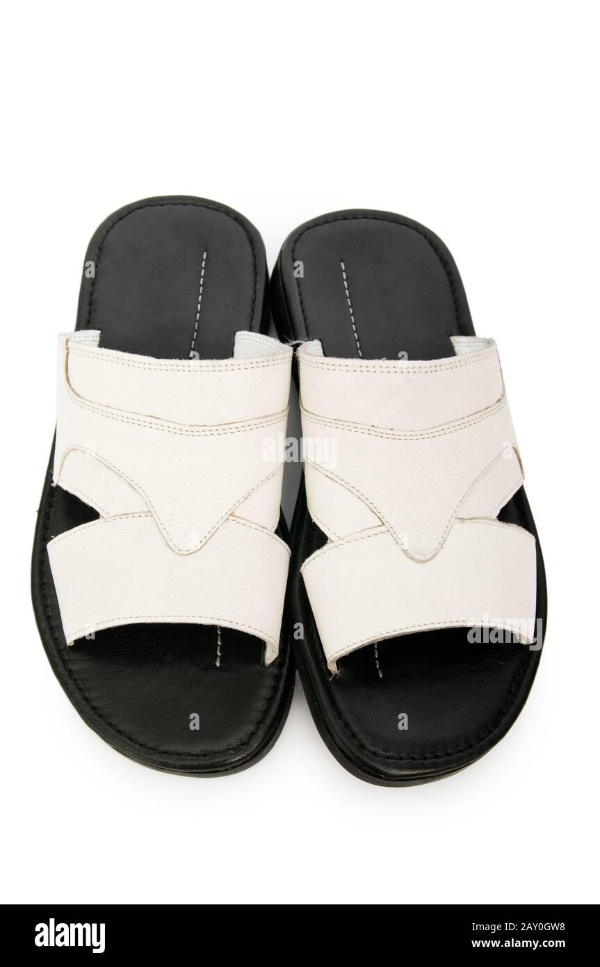 Summer shoes isolated on the white background Stock Photo - Alamy