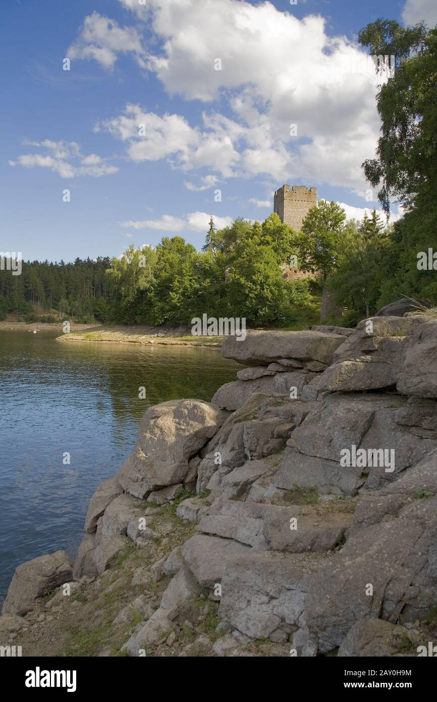 Ruin Lichtenfels, Ottenstein, Waldviertel, Lower Austria, Austria - Ruin Lichtenfels, Ottenstein, Waldviertel Region, Lower Aust Stock Photo