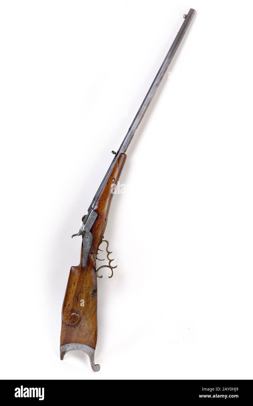 Werndl target supports rifle 1873 - Werndl gun 1873 Stock Photo