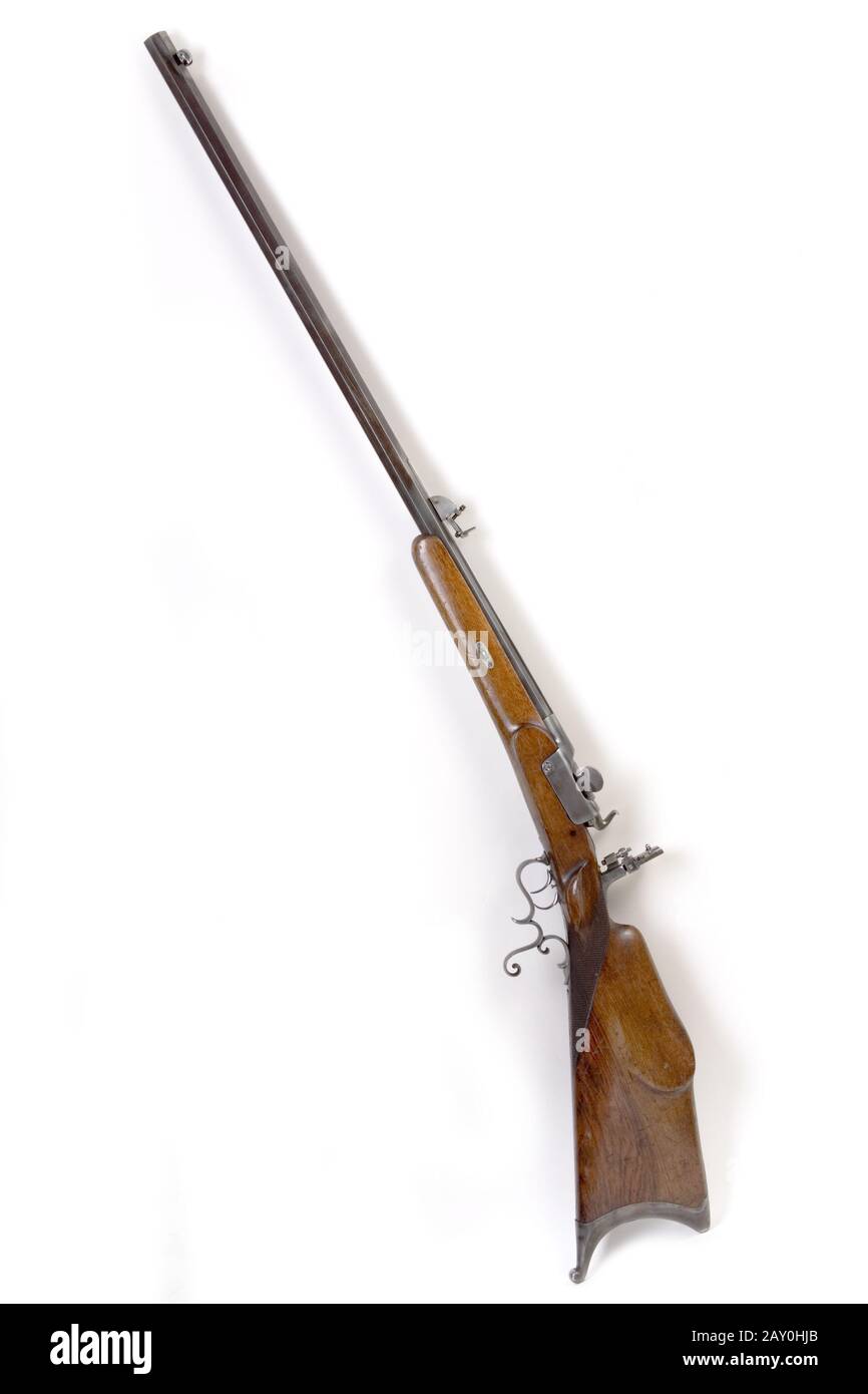 Werndl target support rifle 1867 - Werndl gun 1867 Stock Photo