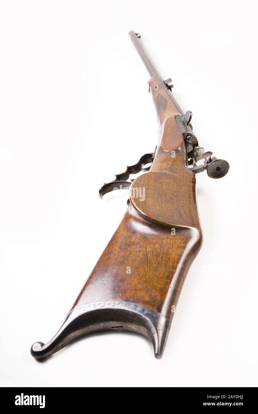 Werndl target support rifle 1867 - Werndl gun 1867 Stock Photo