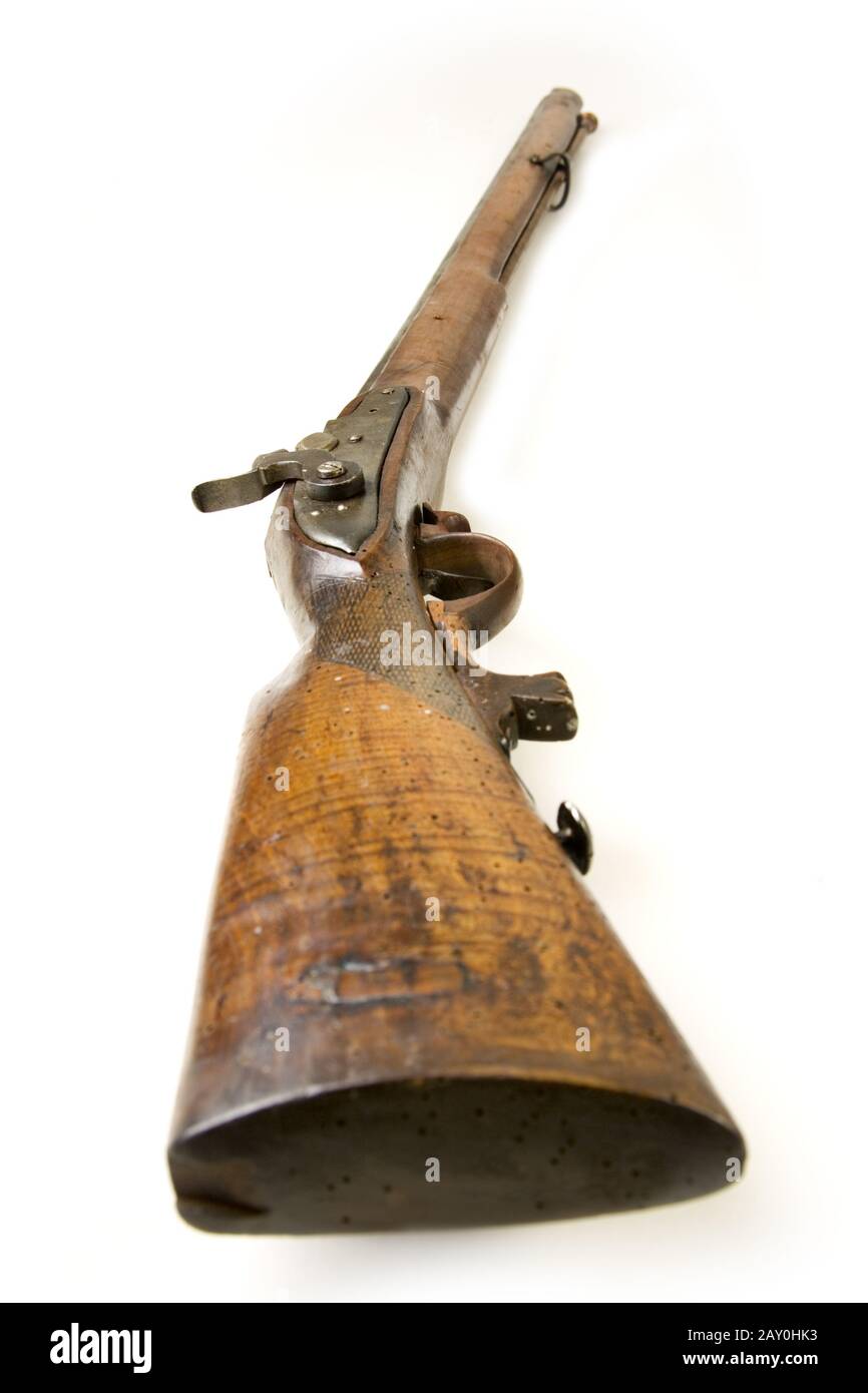 Percusion front loader 1900 century 18mm - Perkusions muzzleloader 1900 centenary 18mm Stock Photo