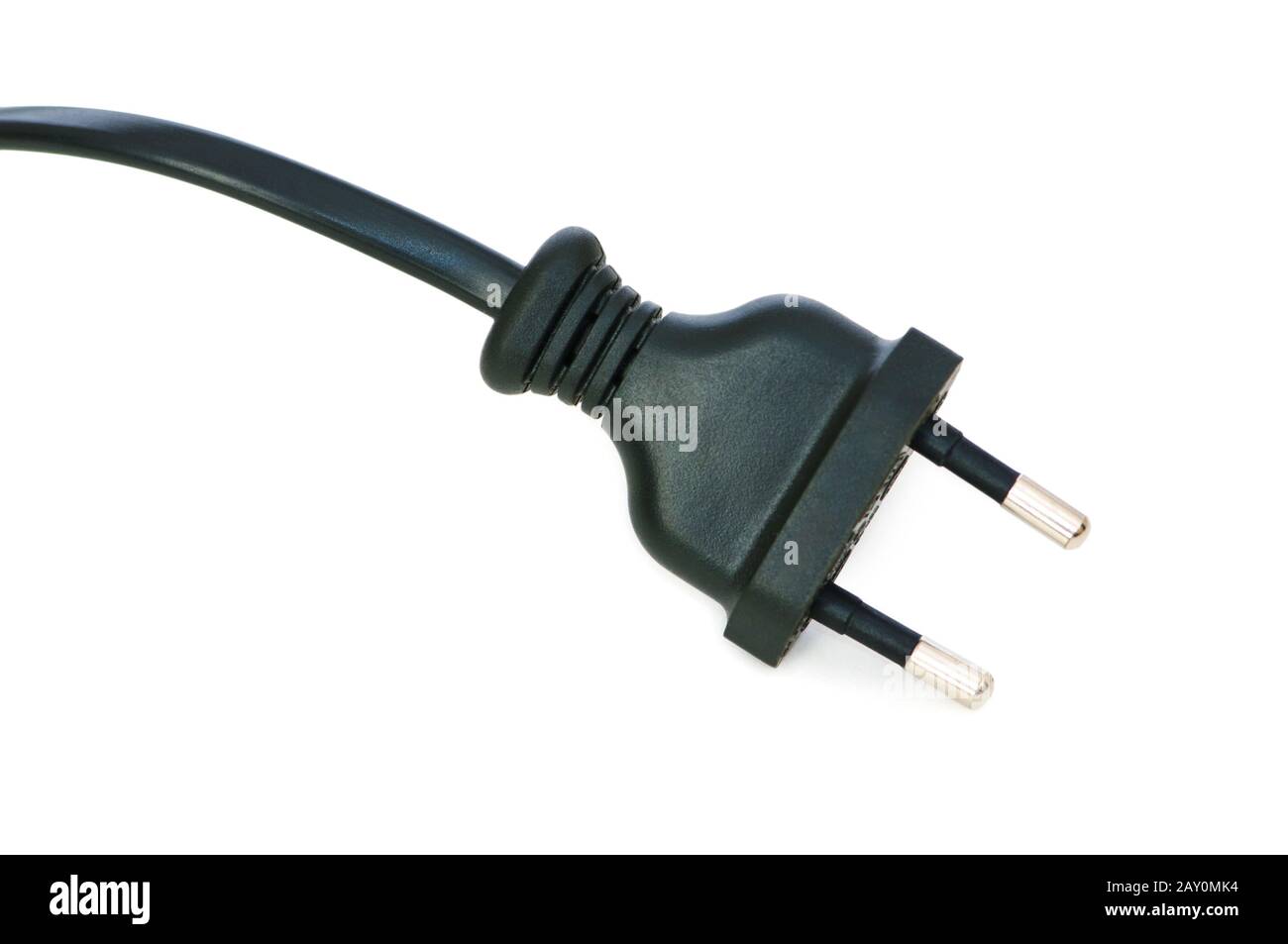Electric plug isolated on the white background Stock Photo - Alamy
