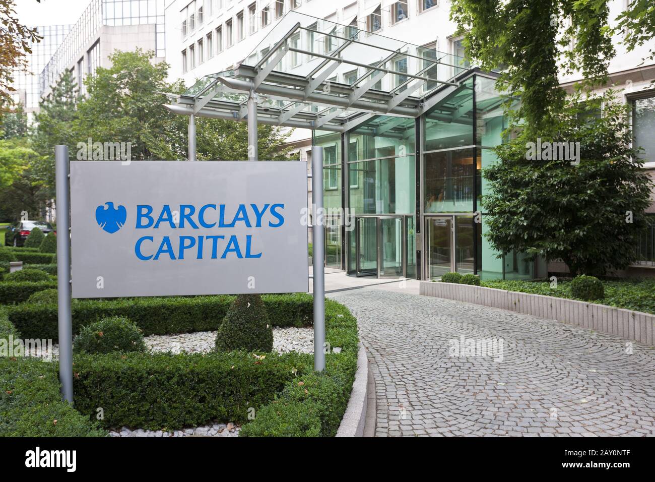 Barclays Capital Bank on Bockenheimer Landstrasse in the Westend district Stock Photo