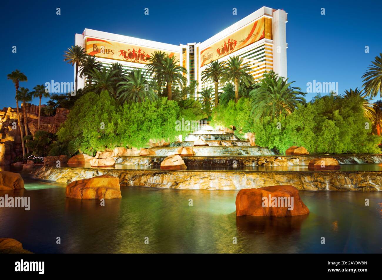 Night Scenes From Las Vegas Stock Photo Alamy