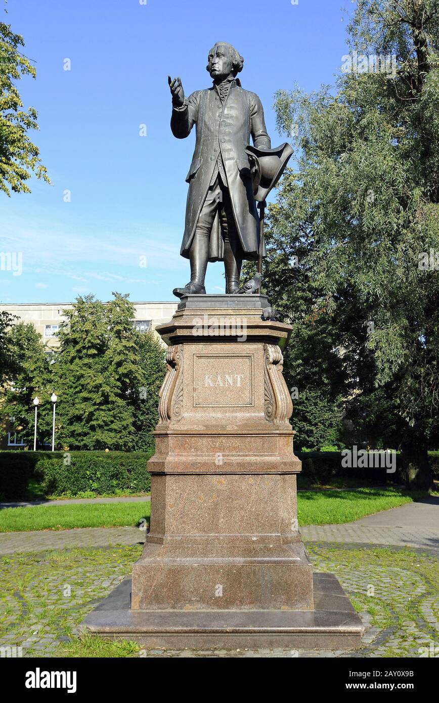 Kant Monument, Kaliningrad Stock Photo