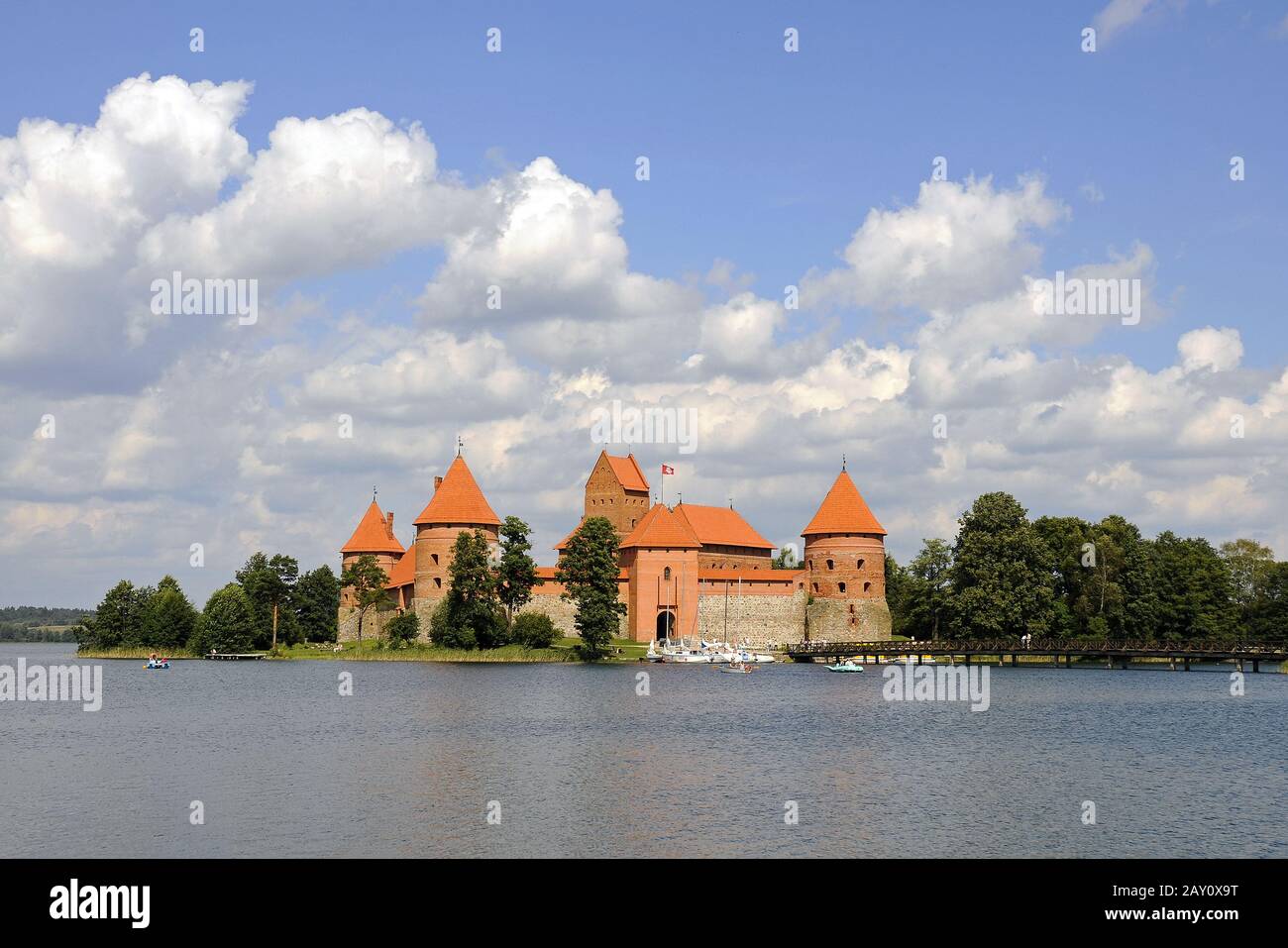 Castle of Turkey, Turkey, Lithuania Stock Photo