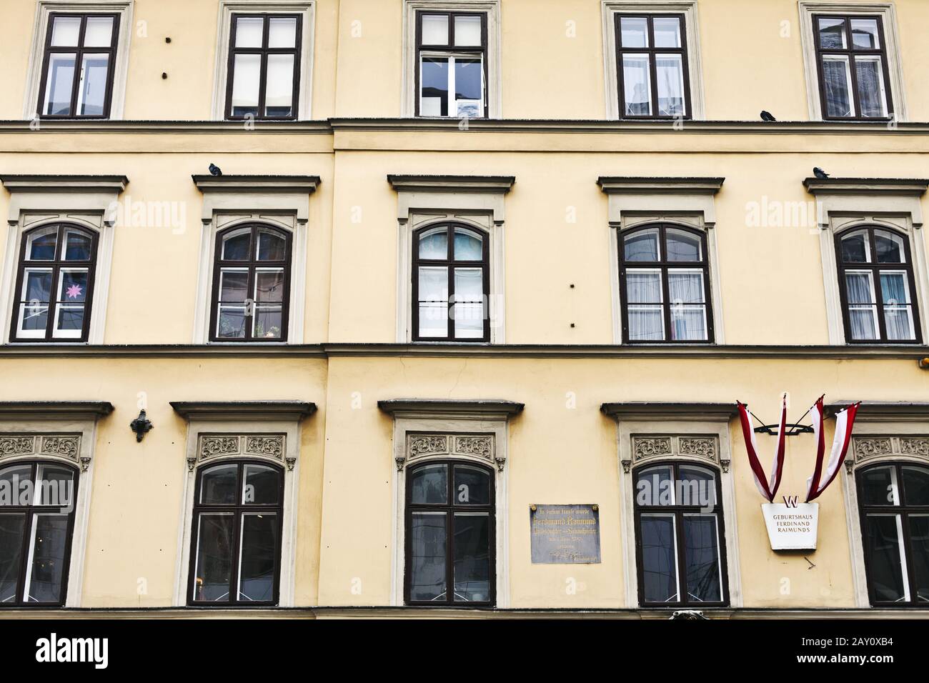 Birthplace Ferdinand Raimunds, Mariahilferstrasse, Vienna, Austria, Europe Stock Photo